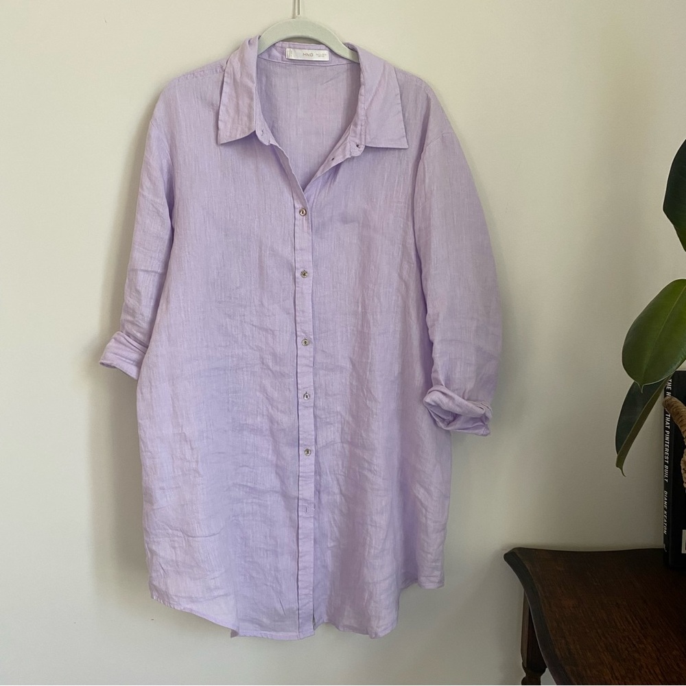 MANGO linen tunic